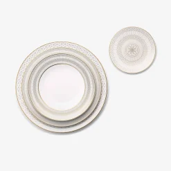 Baccarat Plates|Arcadia Gold & Platinum Bread Plate