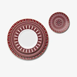 Baccarat Plates|Arcadia Red Bread Plate