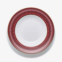Baccarat Plates|Arcadia Red Soup Bowls, Set of 2