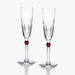 Baccarat Wine, Champagne & Water Glasses|Champagne Flutes & Coupes|Harcourt Eve Flutes