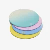 Baccarat Desk Accessories|Trays & Coasters|Octogone Colors of Joy Pastel Coasters X4