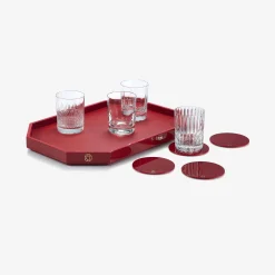 Baccarat Trays & Coasters|Octogone Tray M & Coaster X4 & 4 Elements Tumblers Set | United States