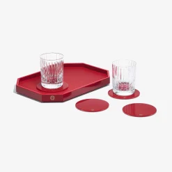 Baccarat Trays & Coasters|Octogone Tray S & Coaster X4 & Harmonie Tumblers | United States