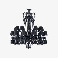 Baccarat Chandeliers|Zénith Chandelier Black (24L)