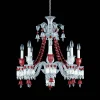 Baccarat Chandeliers|Zénith Chandelier Red (8L)
