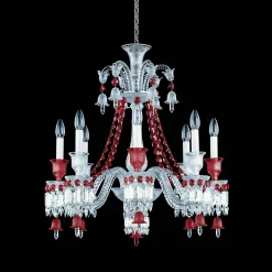 Baccarat Chandeliers|Zénith Chandelier Red (8L)