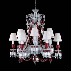 Baccarat Chandeliers|Zénith Chandelier Red (12L)