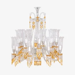 Baccarat Chandeliers|Zénith Charleston Chandelier Short (18L)