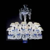 Baccarat Chandeliers|Zénith Printemps Bleu Chandelier (24L)