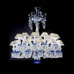 Baccarat Chandeliers|Zénith Printemps Bleu Chandelier (24L)